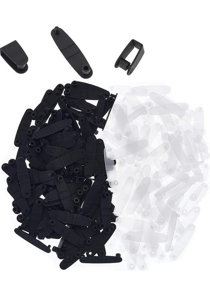 200 Adet Plastik Anahtarlık Klipsleri Anahtarlık Bağlantısı Çıtçıtlı Tırnaklar (Yurt Dışından)