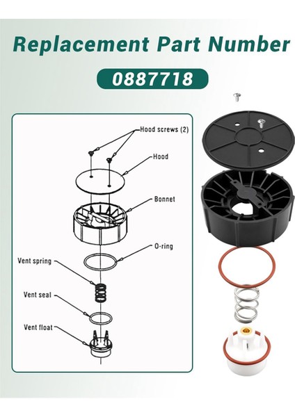 1 Inç Geri Akış Dönüştürme Kiti Watts Replace 0887718'E Uygun (Yurt Dışından)
