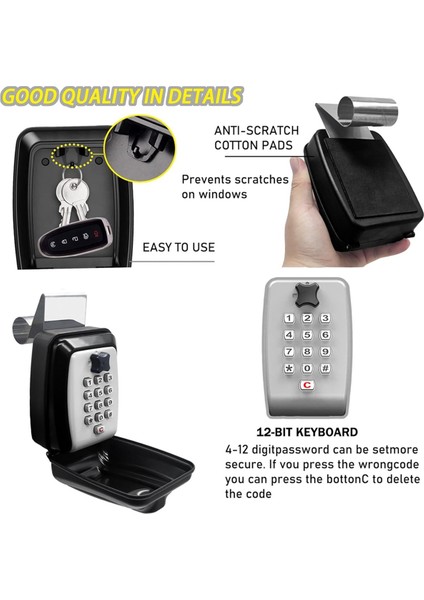 Araba Pencere Kilidi Kutusu Araba Anahtarı Kilidi Kutusu (Yurt Dışından) fırsatları