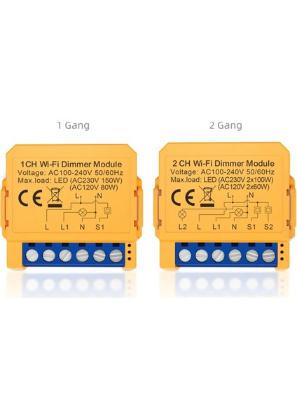 Tuya Wifi Akıllı Dimmer Anahtar Modülü 1ch Kontrol LED Işıkları (Yurt Dışından)