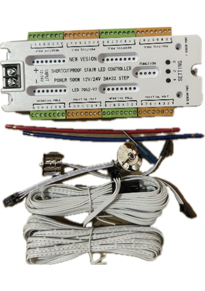 Merdiven LED Hareket Sensörlü Işık DC12V24V Merdiven Gece Lambası (Yurt Dışından)