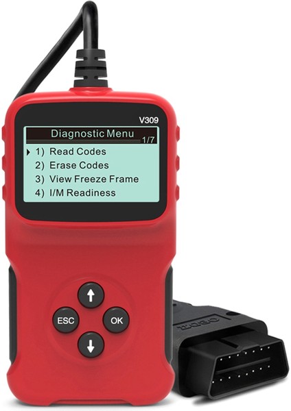 Obd2 V309 Araba Arıza Kodu Tanılama Aracı Çoğu 1996 ve Daha Yeni Modellerde Çalışır (Yurt Dışından)