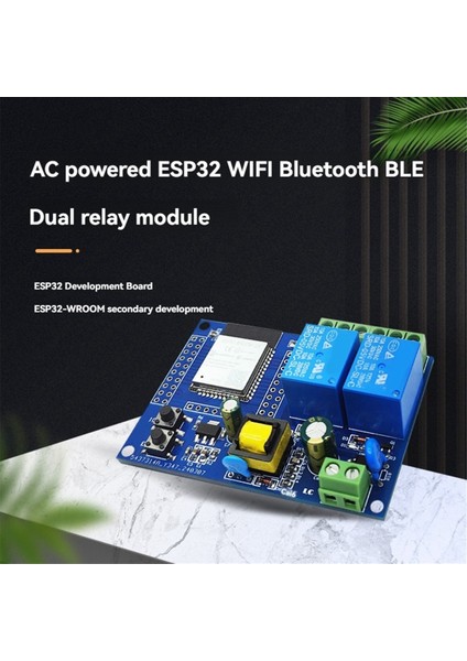 ESP32 Röle Modülü Çift Kanal Wifi Bluetooth Röle Modülü (Yurt Dışından)