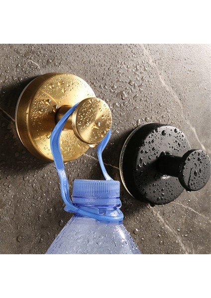 Paslanmaz Çelik Vakumlu Elbise Askısı Mutfak Banyo Altın (Yurt Dışından)