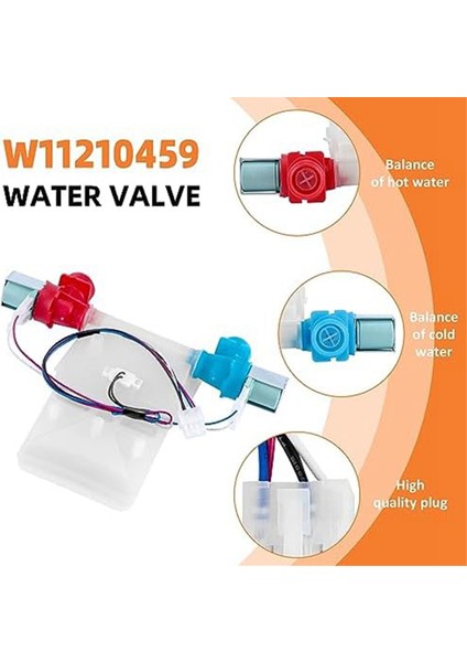 W11210459 W10869799 Çamaşır Makinesi Su Giriş Vanası (Yurt Dışından)