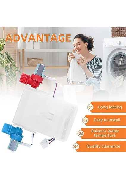 W11210459 W10869799 Çamaşır Makinesi Su Giriş Vanası (Yurt Dışından)