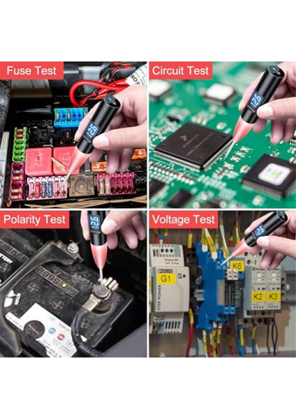 Otomatik LED Test Işığı 2-30V Dijital Ekran Sigorta Test Cihazı Devre Test Cihazı (Yurt Dışından)