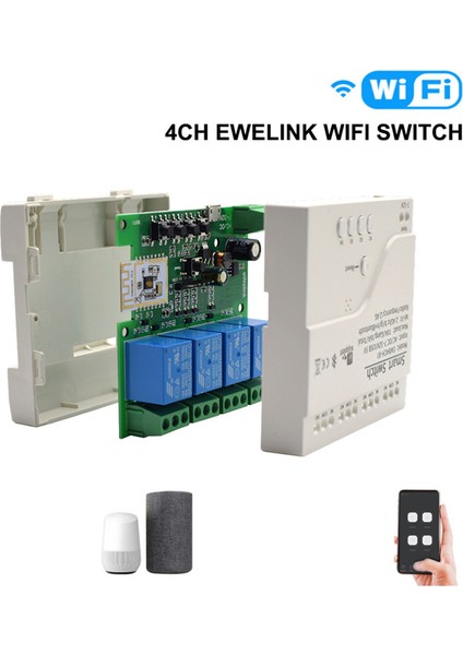 Wifi Bluetooth Anahtar Röle Modülü + Uzaktan Kumanda 85-250V Alexa Için (Yurt Dışından) fırsatları