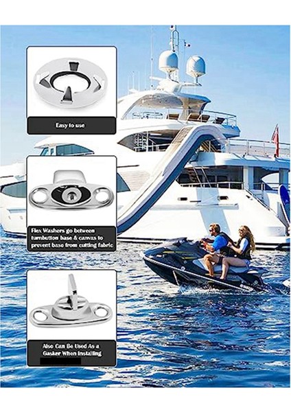 Twist Lock Common Sense Bağlantı Elemanı Tekneler Karavanlar Için Çevirme Düğmeleri 10 Adet (Yurt Dışından)