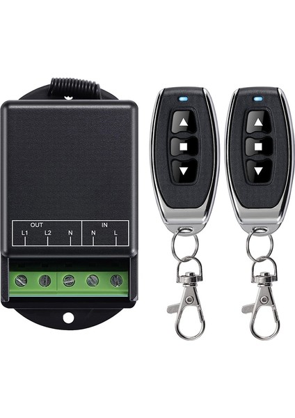 Çift Kablosuz Uzaktan Kumanda Anahtarı AC100-240V 10A Röle Radyo Anahtarı (Yurt Dışından)
