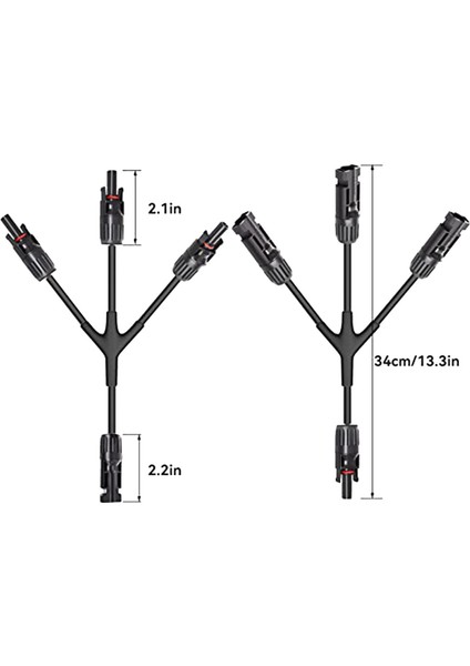 Y Dalı Güneş Konnektörleri Güneş Paneli Paralel Adaptörü 1 Çift Alet (Yurt Dışından) modelleri