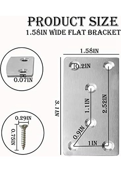 Tamir Plakası Düz Destek Düz Düz Braketler Metal Tamir Plakası (Yurt Dışından) modelleri