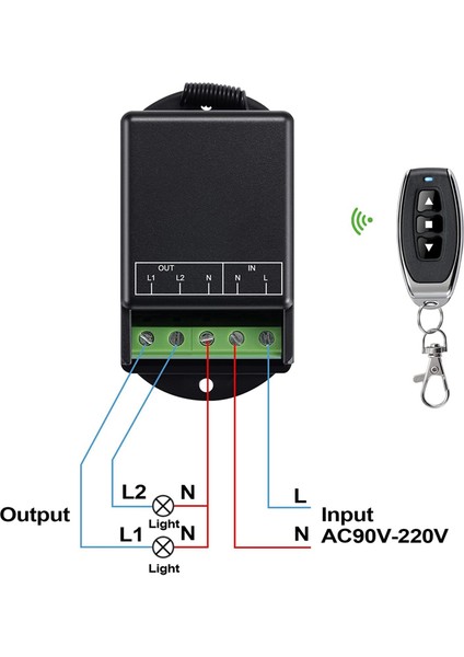 Çift Kablosuz Uzaktan Kumanda Anahtarı AC100-240V 10A Röle Radyo Anahtarı (Yurt Dışından) indirimleri