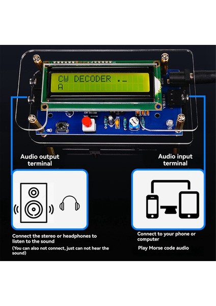 Cw Morse Kodu Çözücü Toplu Devre Kartı Kablosuz Verici Abd Fişi (Yurt Dışından) modelleri