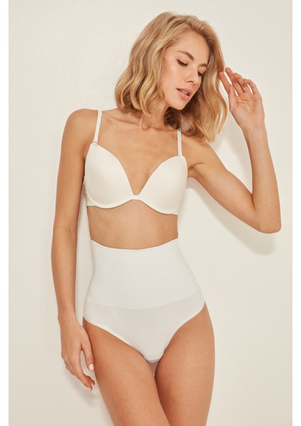 C12039 Dikişsiz Double Slip Korse Beyaz modelleri