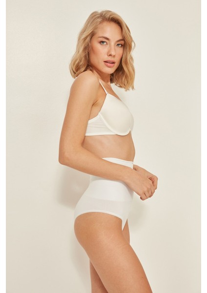 C12039 Dikişsiz Double Slip Korse Beyaz fırsatları