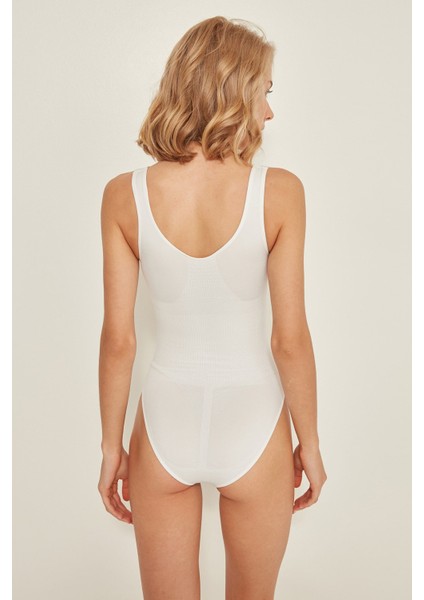C12018 Kalın Askılı Slip Korse Beyaz fırsatları