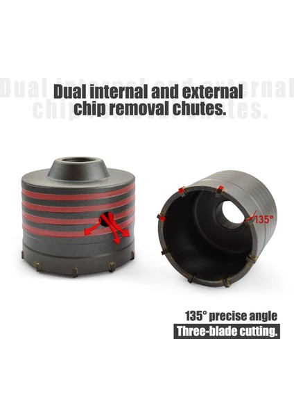 Sds Plus Darbeli Matkaplar Duvar Delme Testeresi Matkap Ucu Seti Kesici Takımlar, 70MM (Yurt Dışından) fırsatları