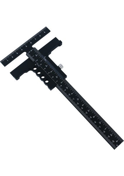 T Cetvel Metal Sürgülü Cetvel Doğru Açı Ölçümü Çizici Aracı A (Yurt Dışından)