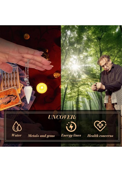 1set Bakır Dowsing Çubuğu Spiritüel ve Sarkaç Tahtası Supernatural Için (Yurt Dışından)