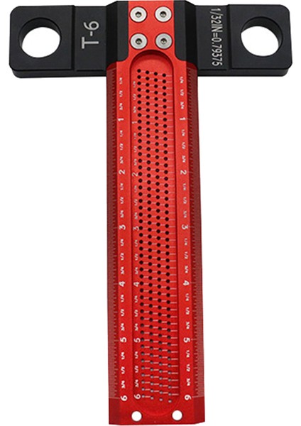 6 Inç Ahşap Işleme Çizici T Tipi Kare Delik Çizici Cetvel (Yurt Dışından)