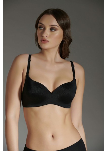 Destekli Lazer Soft Kap Tulum Sütyen C16015 Siyah