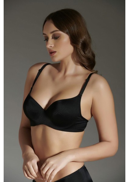 Destekli Lazer Soft Kap Tulum Sütyen C16015 Siyah modelleri