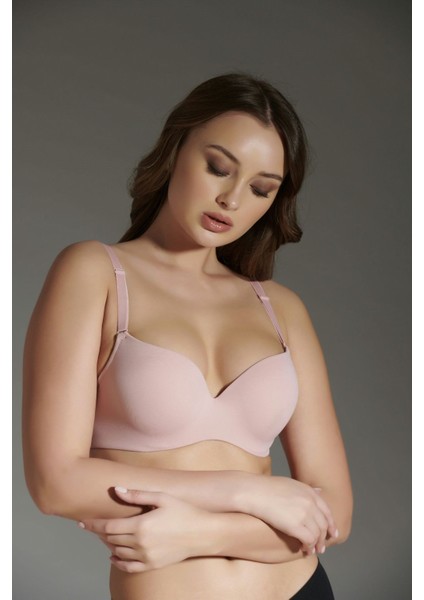 Destekli Lazer Soft Kap Tulum Sütyen C16015 Pudra modelleri