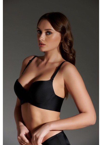 Destekli Lazer Soft Kap Sütyen C16045 Siyah modelleri