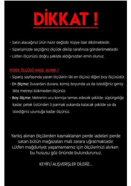 Ekru Kırık Beyaz Güneşlik Perde Lüks Kalın Saten Ütü Istemez Kullanıma Hazır Perde