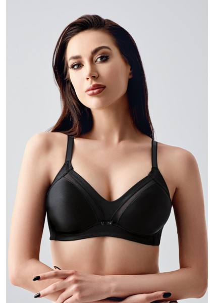 Tül Detay Minimizer Sütyen C12303 Siyah