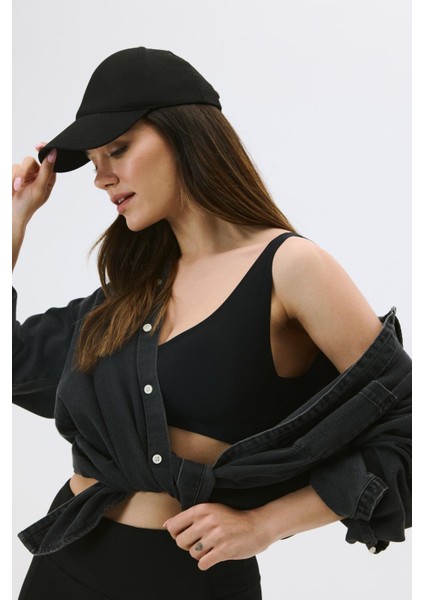 Balensiz Dikişsiz Lazer Çıkarılabilir Pedli Sütyen C26125 Siyah fırsatları