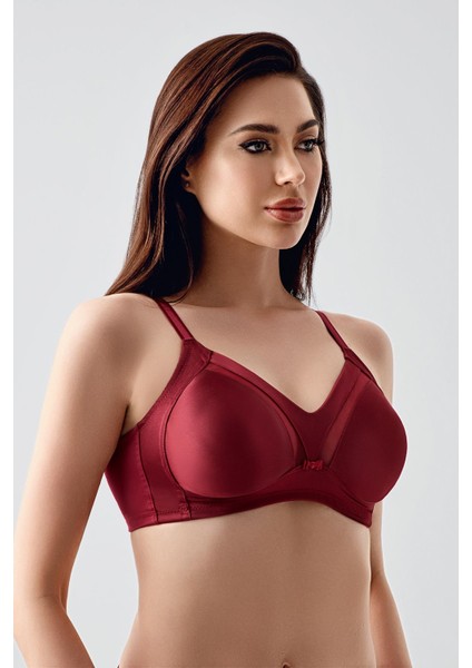 Tül Detay Minimizer Sütyen C12303 Bordo modelleri