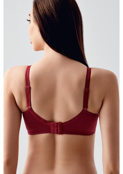 Tül Detay Minimizer Sütyen C12303 Bordo fırsatları