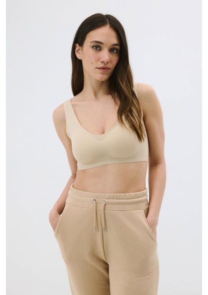 Balensiz Dikişsiz Lazer Çıkarılabilir Pedli Sütyen C26125 Ten fırsatları