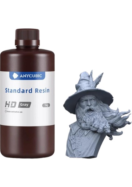 Standart Uv Reçine 1kg Hd Gri