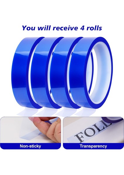 4 Rulo Isı Bandı Süblimasyon Için 20MM x 33M Isı Pres Için (Yurt Dışından)