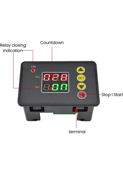 0-999SDAKSAAT Dc 24V 480W Dijital Zaman Gecikmeli Anahtar Rölesi (Yurt Dışından) modelleri