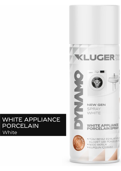 Beyaz Eşya Porselen Emaye Beyaz Spey Boya 501