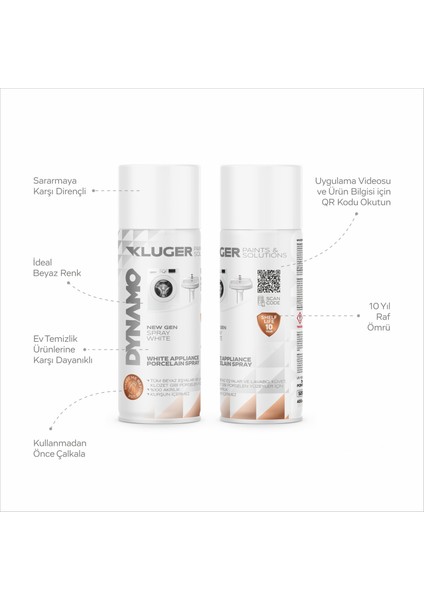 Beyaz Eşya Porselen Emaye Beyaz Spey Boya 501 fiyatları