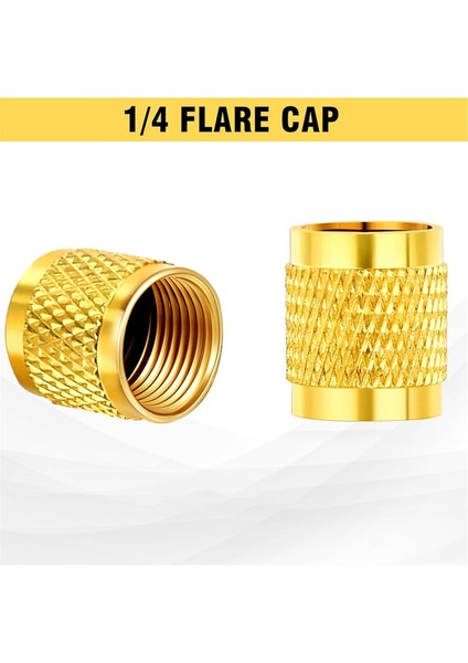 50 Adet Pirinç Flare Kapağı Neoprene O-Ring Contalı Katı Pirinç Kapaklar (Yurt Dışından) fiyatları