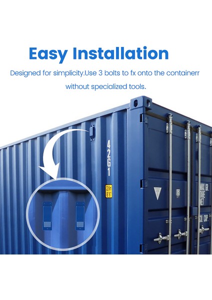 8 Adet Nakliye Konteyneri Havalandırma Kiti Beyaz (Yurt Dışından)