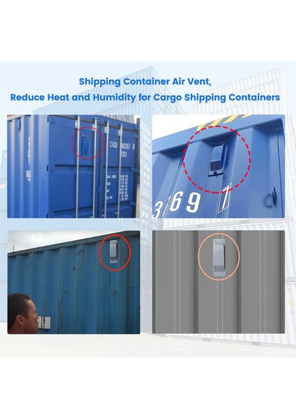 8 Adet Nakliye Konteyneri Havalandırma Kiti Beyaz (Yurt Dışından) fiyatları