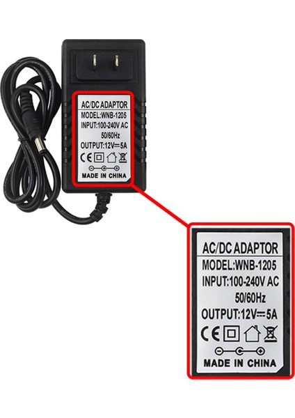 Banana Pi R4 Güç Kaynağı 12V 5A Dc Güç Adaptörü - Abd Fişi (Yurt Dışından)