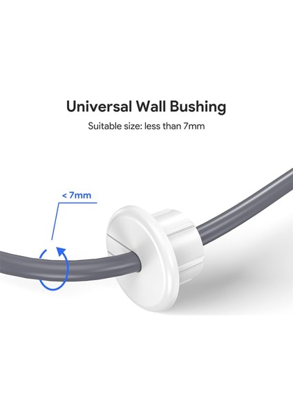 Dishy Ethernet Kablosu Için Duvar Burcu Kablo Yönlendirme Kiti 2 Adet (Yurt Dışından)