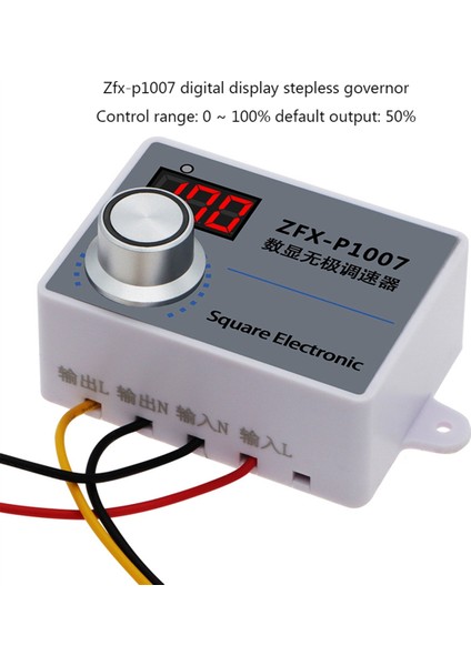 ZFX-P1007 Hız Regülatörü Ayarlanabilir Fan Pwm Anahtarları Hız Kontrol Cihazı (Yurt Dışından) modelleri