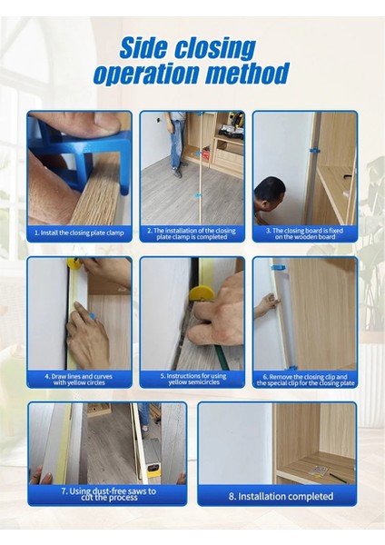 Gardırop Kapatma Tahtası Klipsi Ahşap Işleme 16-18MM Alet Işaretleme Fikstürü (Yurt Dışından)