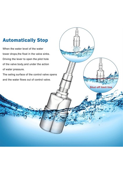 12 Inç 34 Inç 1 Inç Otomatik Şamandıra Vanası 2 Set (Yurt Dışından) modelleri