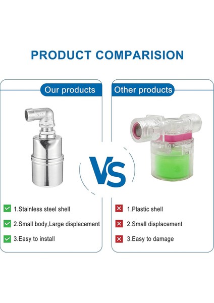12 Inç 34 Inç 1 Inç Otomatik Şamandıra Vanası 2 Set (Yurt Dışından) indirimleri