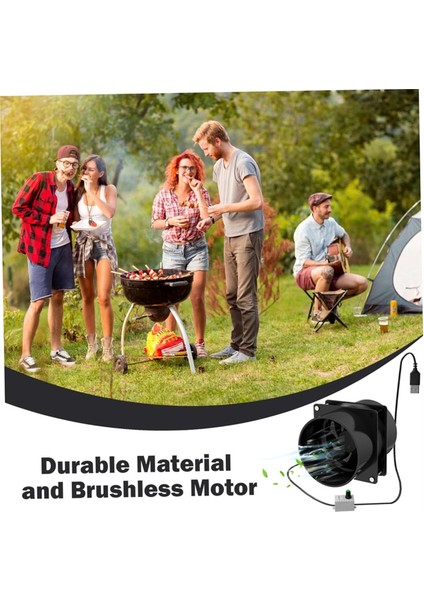 Taşınabilir Aspiratör 10FT Kanal Hortumu USB Ayarlanabilir (Yurt Dışından)